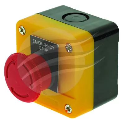 EMERGENCY STOP SWITCH LATCHING N/C & N/O CONTACTS