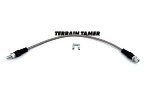 Toyota LandCruiser Braided Rear Brake Hose Chassis to Diff 76 78 79 series