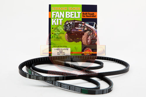 Hj 60 drive belt kit with AC 4/82 to 10/85